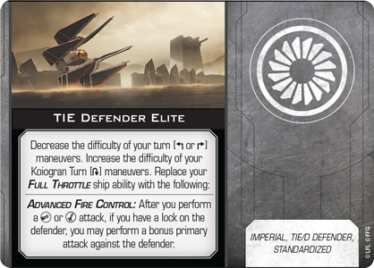 TIE Defender Elite